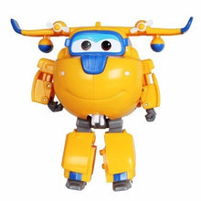 Cargar imagen en el visor de la galería, Big!!!15cm ABS Super Wings Deformation Airplane Robot Action Figures Super Wing Transformation toys for children gift Brinquedos
