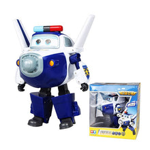 Charger l&#39;image dans la galerie, Big!!!15cm ABS Super Wings Deformation Airplane Robot Action Figures Super Wing Transformation toys for children gift Brinquedos
