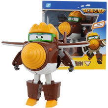 Cargar imagen en el visor de la galería, Big!!!15cm ABS Super Wings Deformation Airplane Robot Action Figures Super Wing Transformation toys for children gift Brinquedos
