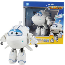 Charger l&#39;image dans la galerie, Big!!!15cm ABS Super Wings Deformation Airplane Robot Action Figures Super Wing Transformation toys for children gift Brinquedos
