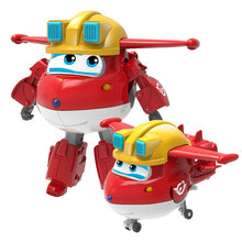 Cargar imagen en el visor de la galería, Big!!!15cm ABS Super Wings Deformation Airplane Robot Action Figures Super Wing Transformation toys for children gift Brinquedos
