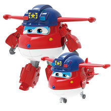 Charger l&#39;image dans la galerie, Big!!!15cm ABS Super Wings Deformation Airplane Robot Action Figures Super Wing Transformation toys for children gift Brinquedos
