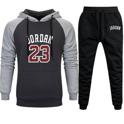Jordan 23 Tracksuit Men Sets Winter Hoodies Pants 2 Piece Set 2019 Fashion Hoodie Sweater Mens Sweatshirt Sport Joggers Sweatpants Suit