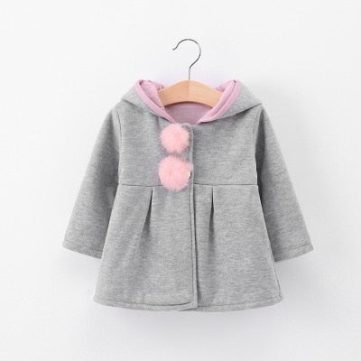 3D Rabbit ears fashion casual hoodies