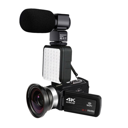 KOMERY New Release Video Camcorder 4K WiFi 48MP Built-in Fill Light Touch Screen Vlogging For Youbute Recorder Digital Camera