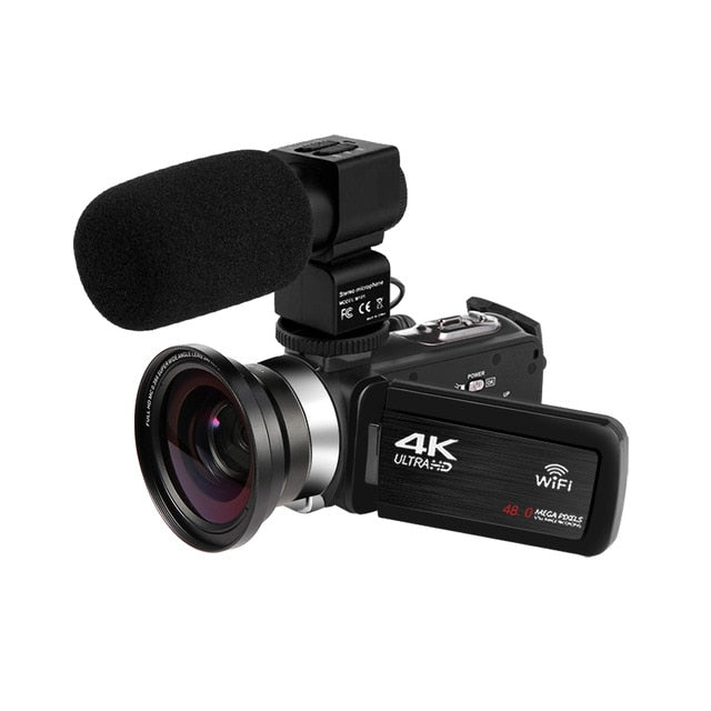KOMERY New Release Video Camcorder 4K WiFi 48MP Built-in Fill Light Touch Screen Vlogging For Youbute Recorder Digital Camera