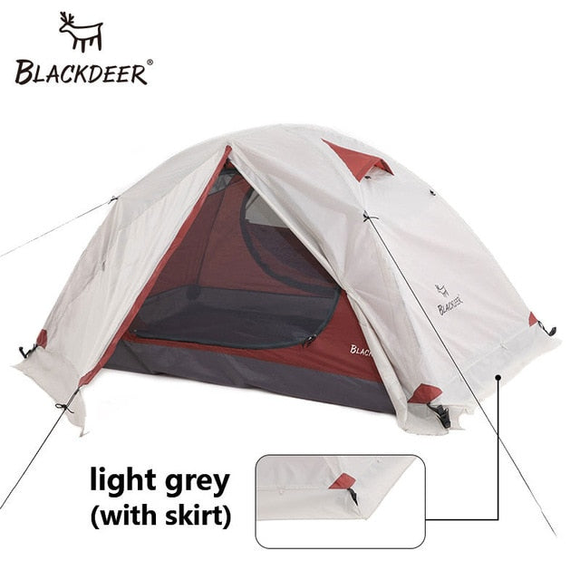 Blackdeer Archeos 2P Backpacking Tent Outdoor Camping 4 Season Tent With Snow Skirt Double Layer Waterproof Hiking Trekking Tent