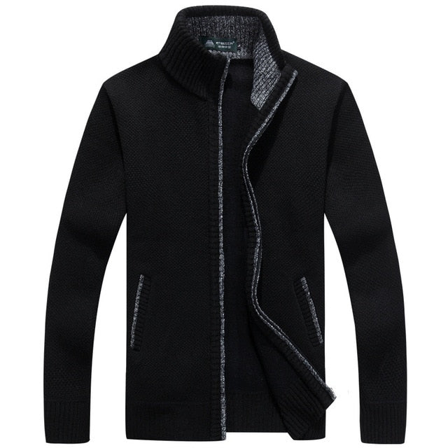 Men's Winter Thick Knitted Sweater Coat