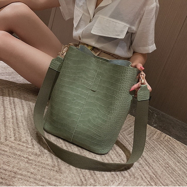 Ansloth Crocodile Crossbody Bag For Women