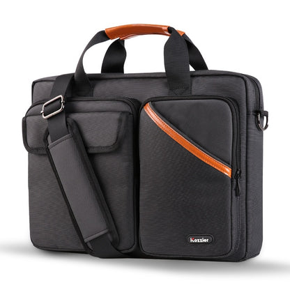 iCozzier 15.6 Inch Multi-pocket Laptop Sleeve Briefcase Large Capacity Shoulder Bag Electronic Accessories Organizer Case