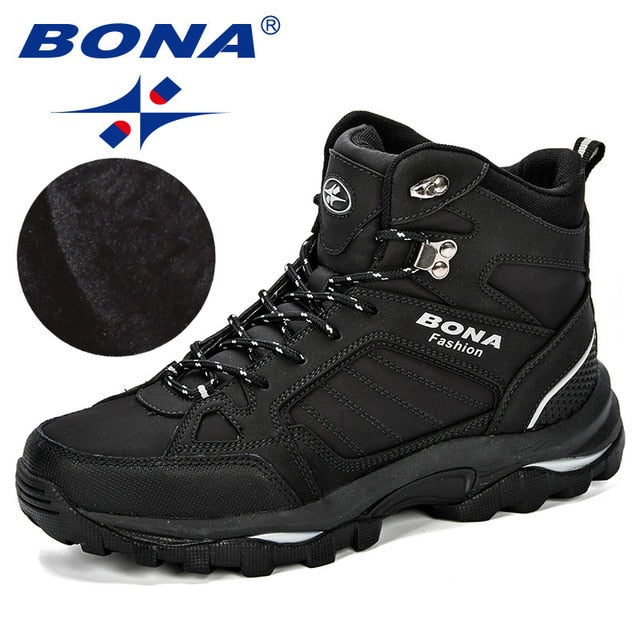 BONA Men Boots Anti-Skidding Leather Shoes