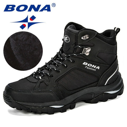 BONA Men Boots Anti-Skidding Leather Shoes