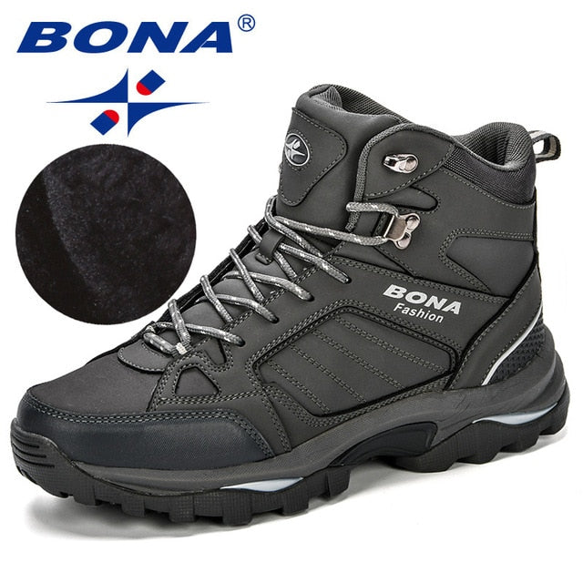 BONA Men Boots Anti-Skidding Leather Shoes