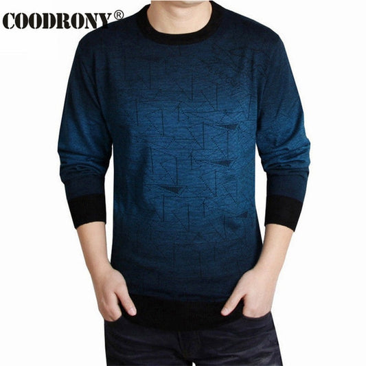 Wool Pullover Men O-Neck Pull Homme