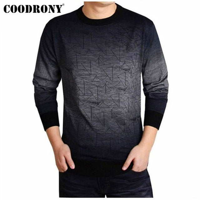 Wool Pullover Men O-Neck Pull Homme