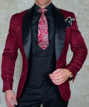 Load image into Gallery viewer, SZMANLIZI Mens Wedding Suits 2019 Italian Design Custom Made Black Smoking Tuxedo Jacket 3 Piece Groom Terno Suits For Men
