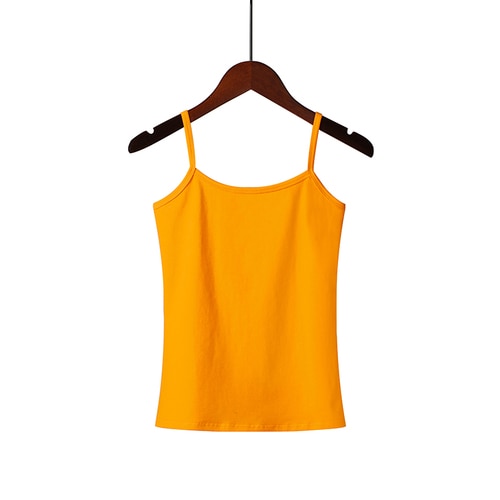 XS-3XL Spaghetti Strap Cami Women Fitness Cotton Tank Top Spring Summer Singlet Vest Stretch Undershirt Camisole Streetwear Tops