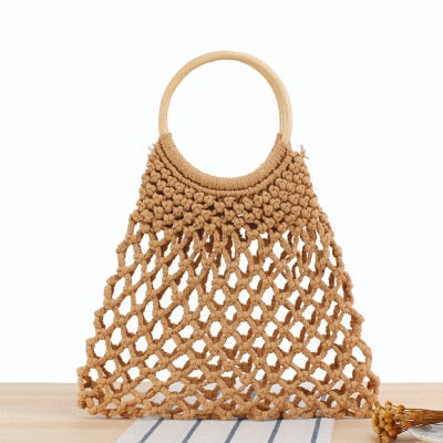 Round Straw Raffia circle Rattan bags