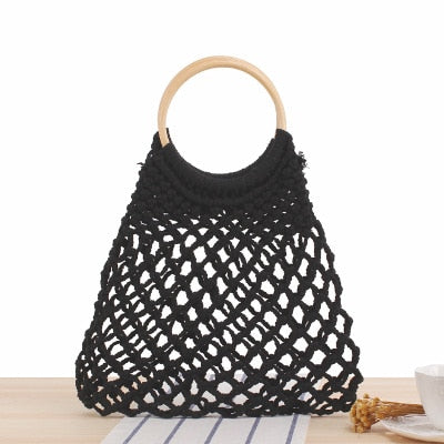 Round Straw Raffia circle Rattan bags