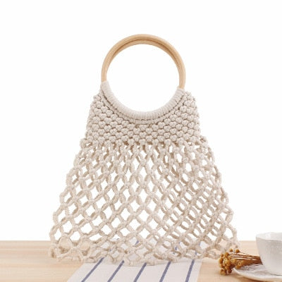Round Straw Raffia circle Rattan bags