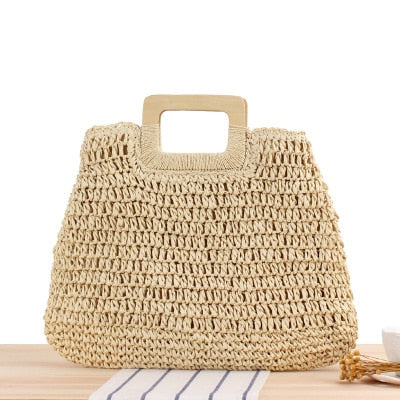 Round Straw Raffia circle Rattan bags