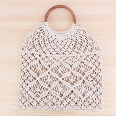 Round Straw Raffia circle Rattan bags