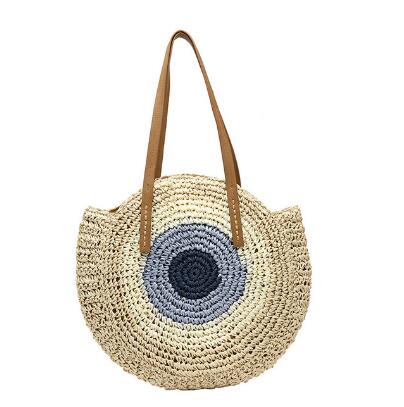 Round Straw Raffia circle Rattan bags