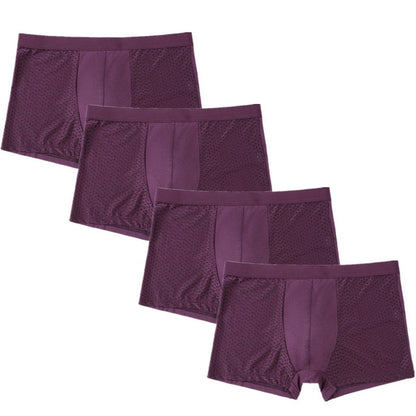 Mens underwear  bamboo fiber mesh loose