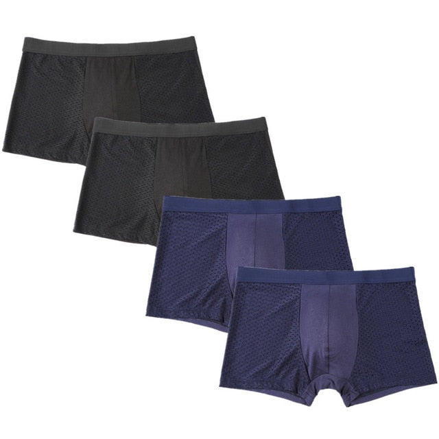 Mens underwear  bamboo fiber mesh loose