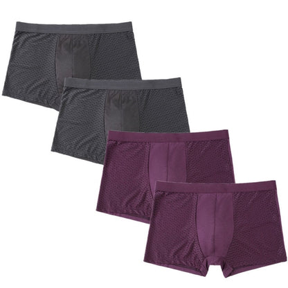 Mens underwear  bamboo fiber mesh loose