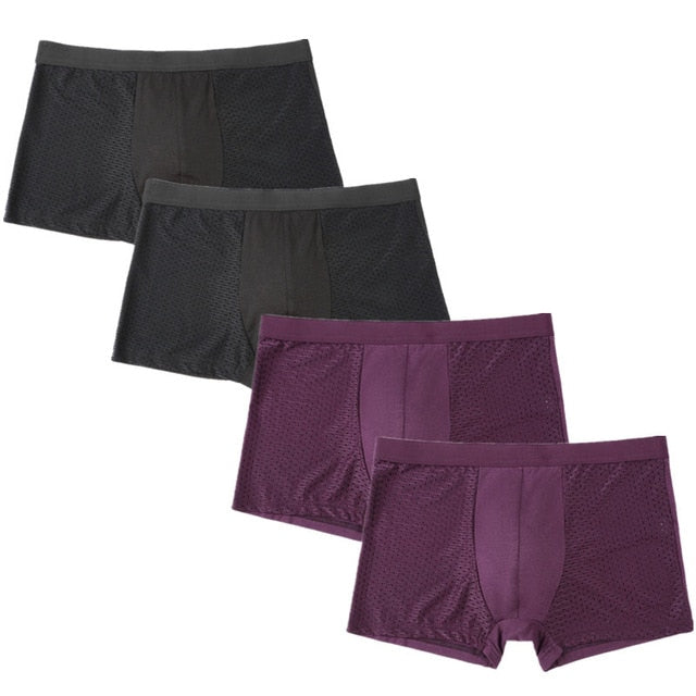 Mens underwear  bamboo fiber mesh loose