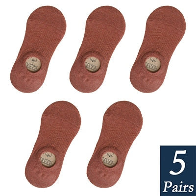 Women's Cotton Invisible No show Socks non-slip
