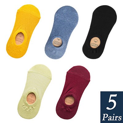 Women's Cotton Invisible No show Socks non-slip
