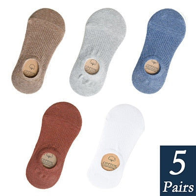 Women's Cotton Invisible No show Socks non-slip