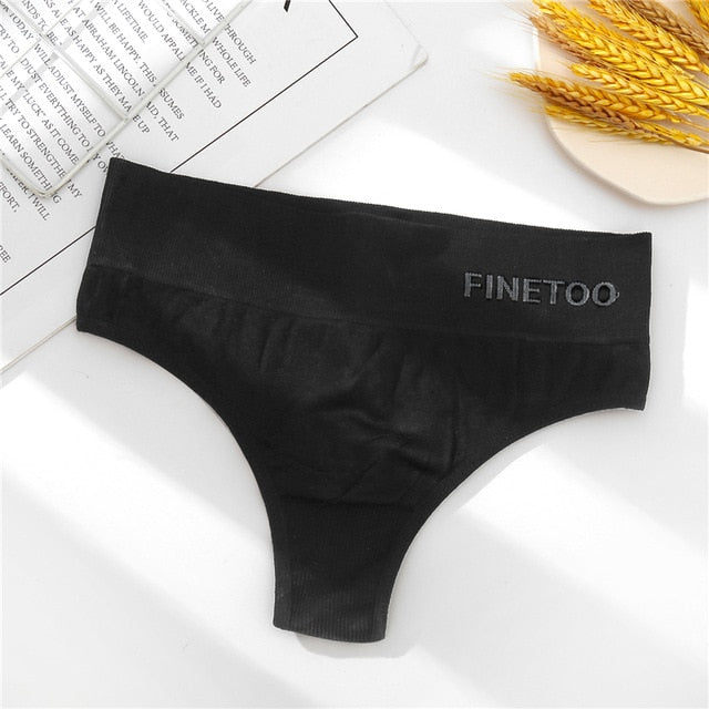 Fashion Cotton G-string Letter Pattern Underwear