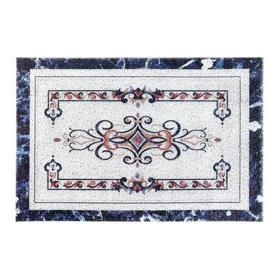 Durable Indoor Outdoor Door Mat Large Size Heavy Duty Doormats Marble Waterproof PVC Rugs Easy Clean Low-Profile Carpet