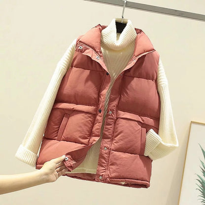 Women Sleeveless Vest Winter Warm Jacket