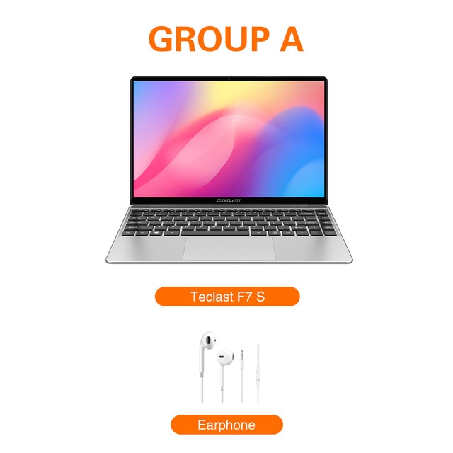 Teclast F7S 14.1 Inch Notebook 8GB RAM 128GB eMMC Windows 10 OS Dual-band WiFi Bluetooth Laptop