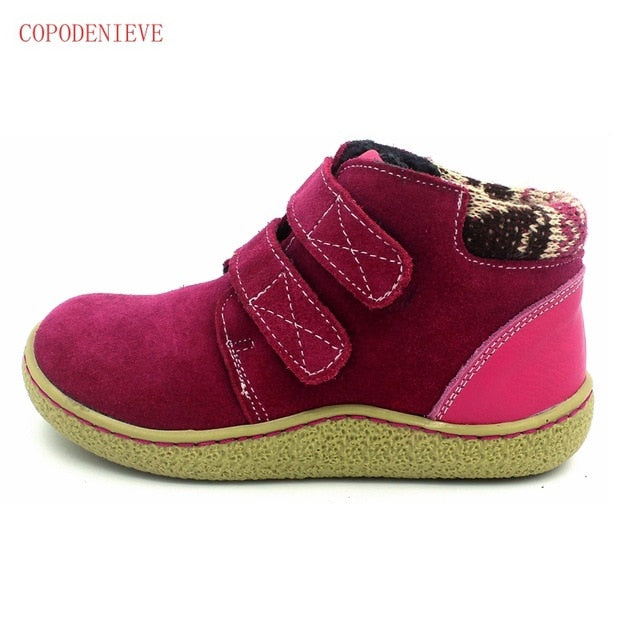 The winter of the children shoes
