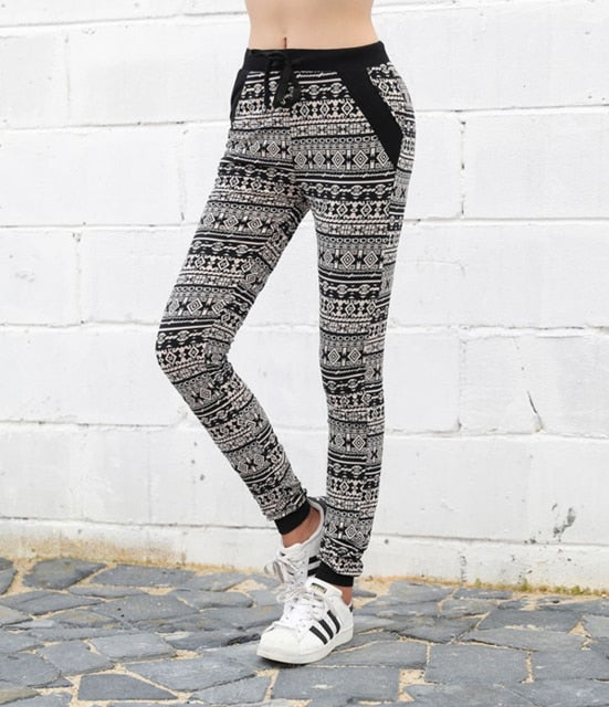 Camouflage Joggers Women High Waist Pocket Tight