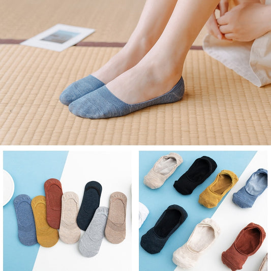 Women Cotton Invisible No show Socks