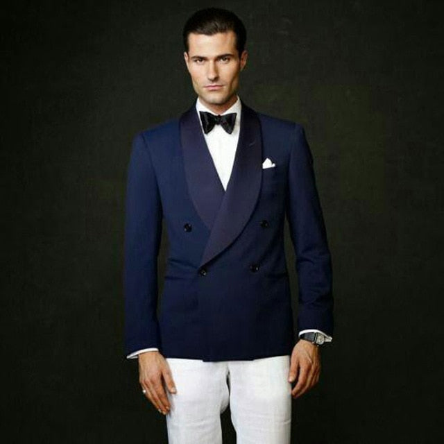 Peaked Design White Business Men Suits For Wedding Suit Men Casual Groom Tuxedo Classic Costume Mariage Homme Custom Made Blazer