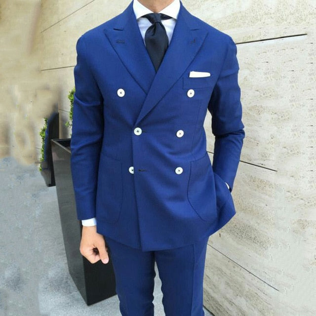 Peaked Design White Business Men Suits For Wedding Suit Men Casual Groom Tuxedo Classic Costume Mariage Homme Custom Made Blazer