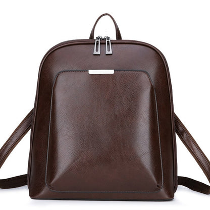 New Vintage Backpack Women High Quality pu Leather Travel Backpack Large Capacity School Bags for Girls mochila feminina