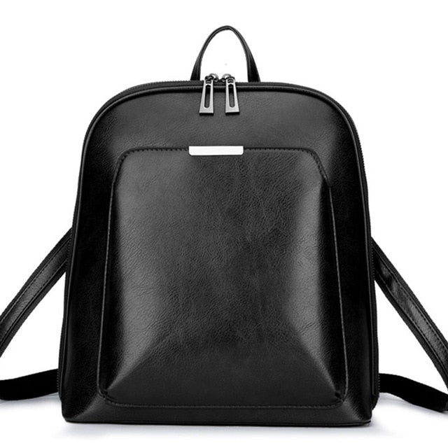 New Vintage Backpack Women High Quality pu Leather Travel Backpack Large Capacity School Bags for Girls mochila feminina