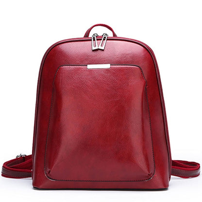 New Vintage Backpack Women High Quality pu Leather Travel Backpack Large Capacity School Bags for Girls mochila feminina