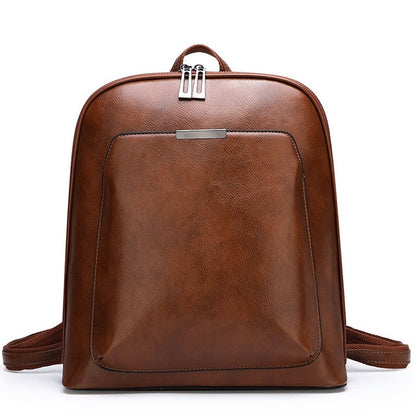 New Vintage Backpack Women High Quality pu Leather Travel Backpack Large Capacity School Bags for Girls mochila feminina