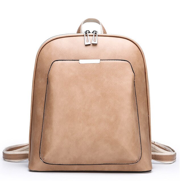 New Vintage Backpack Women High Quality pu Leather Travel Backpack Large Capacity School Bags for Girls mochila feminina