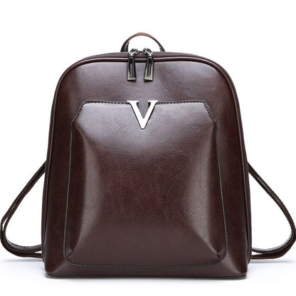 New Vintage Backpack Women High Quality pu Leather Travel Backpack Large Capacity School Bags for Girls mochila feminina