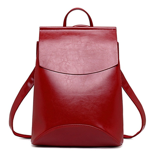 New Vintage Backpack Women High Quality pu Leather Travel Backpack Large Capacity School Bags for Girls mochila feminina